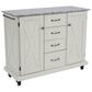 Homestyles Seaside Lodge Kitchen Cart in White, , large