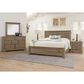 Viceray Collections Cool Rustic Queen Panel Bed in Stone Grey, , large