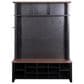 HOMLUX 6-Hook Hall Tree with 16-Compartment in Black and Walnut, , large
