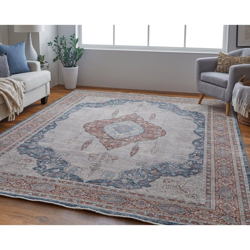 Feizy Marquette 9&#39;6&quot; x 12&#39;7&quot; Gray and Multicolor Area Rug, , large