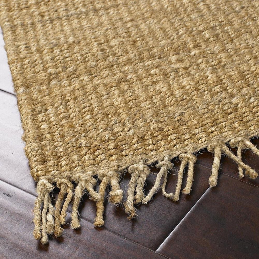 Surya Jute Natural JUTE NATURAL 8&#39; Square Wheat Area Rug, , large