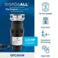 GE Appliances 1/2 HP Continuous Feed Corded Garbage Disposal in Black, , large