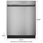 GE Appliances Built-In Dishwasher Energy Star in Stainless Steel, , large