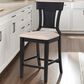 Linon Home Decor Rylan Counter Stool in Black, , large