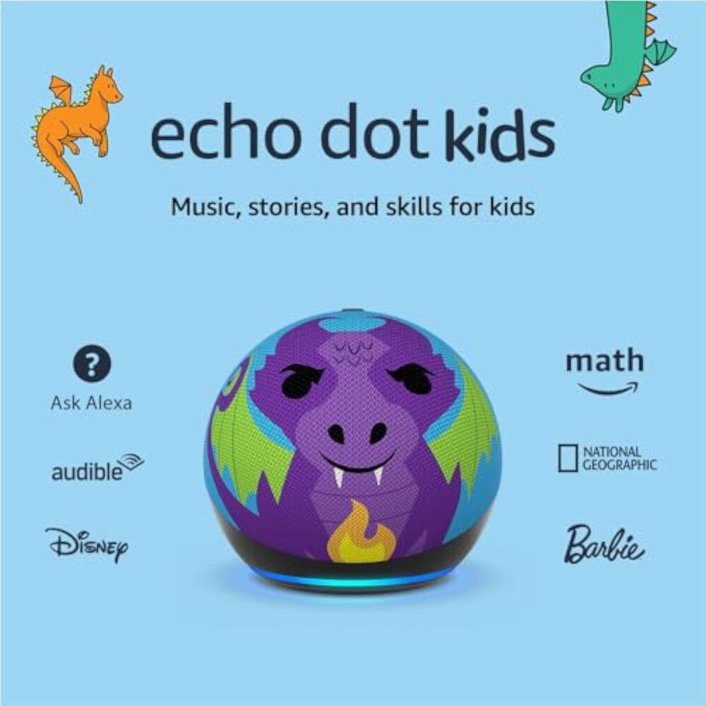 Amazon Echo Dot Kids 5th Gen. - Dragon, , large
