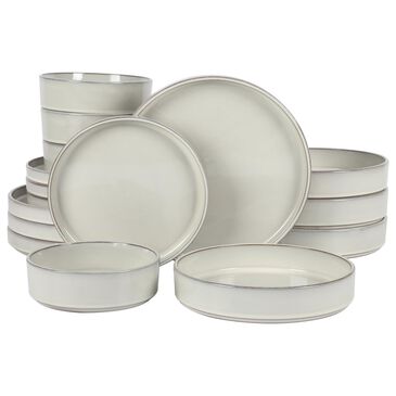 Gibson Homewares Bloomhouse Santorini Mist 16-Piece Dinnerware Set in Moonstone White, , large