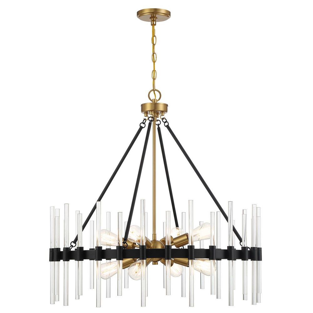 Savoy House Santiago 8 Light Pendant in Matte Black, , large