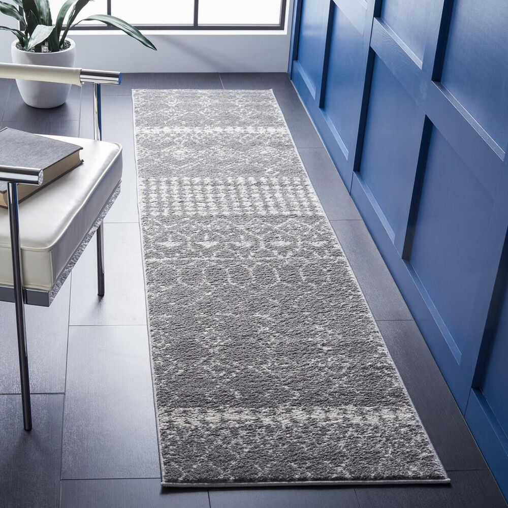 Safavieh Tulum 2&#39; x 5&#39; Grey and Ivory Runner, , large