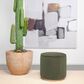 Coaster Zena Round Ottoman in Green, , large