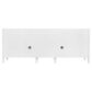 James Martin Brittany 84" Double Bathroom Vanity in Bright White with 3 cm Eternal Jasmine Pearl Top, Rectangular Sinks and FreePower Wireless Charger, , large