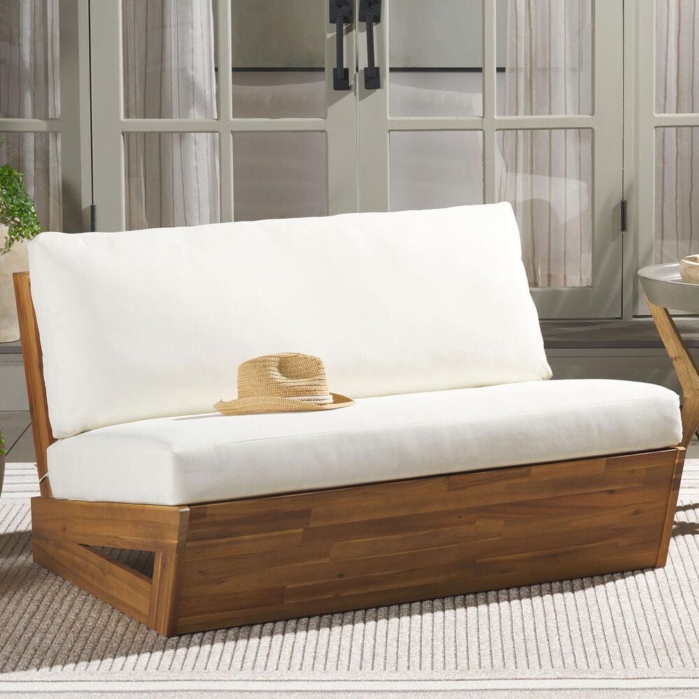 Safavieh Lynn Outdoor Sofa in Beige, , large