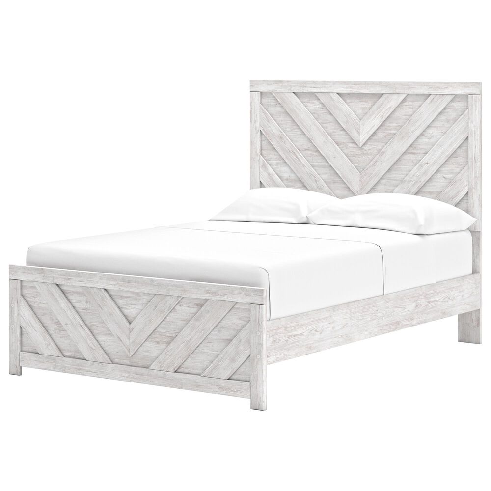 Ashley Cayboni Full Panel Bed in Whitewash, , large