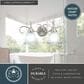 Vaxcel Bella 2-Light Bathroom Vanity Fixture in Brushed Nickel, , large