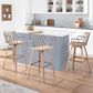 LumiSource Preston Swivel Counter Stool in Whitewashed and Antique Copper, , large