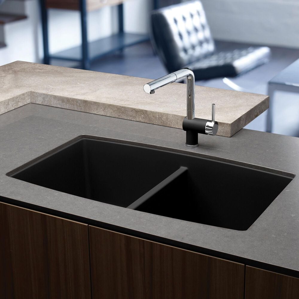 Blanco Performa 33&quot; Equal Double Bowl Kitchen Sink in Anthracite, , large