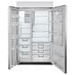 Sub Zero 28.8 Cu. Ft. Classic Side-By-Side Refrigerator with Pro Handle in Stainless Steel, , large