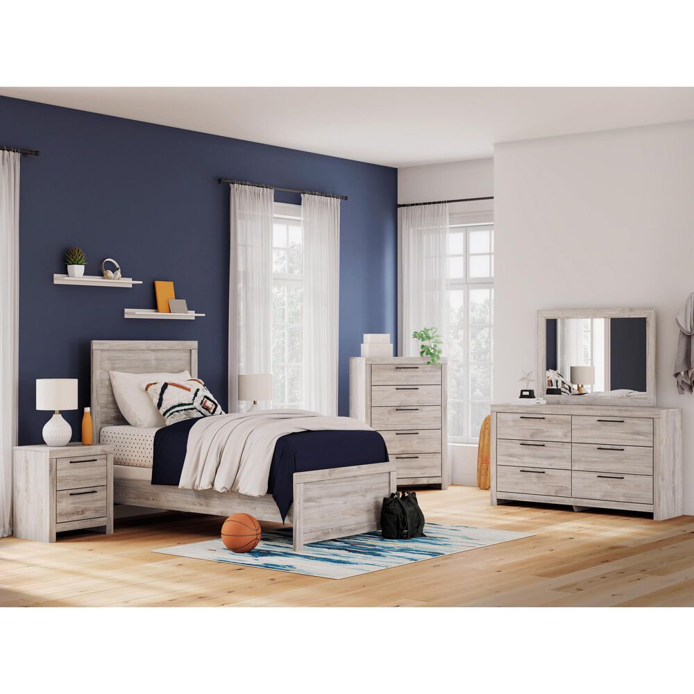 Ashley Broachmyn 5 Drawer Chest in Light Gray, , large