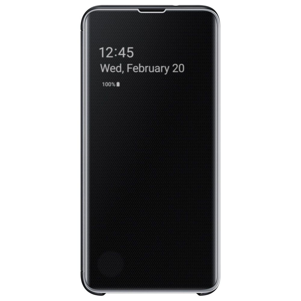 Samsung Galaxy S10 S-View Flip Phone Cover in Black, , large