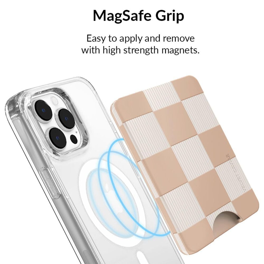 Velvet Caviar MagSafe Phone Wallet in Nude Vibe Checker, , large