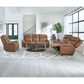 Simeon Collection Haywood Power Glider Recliner with Headrest in Butternut, , large