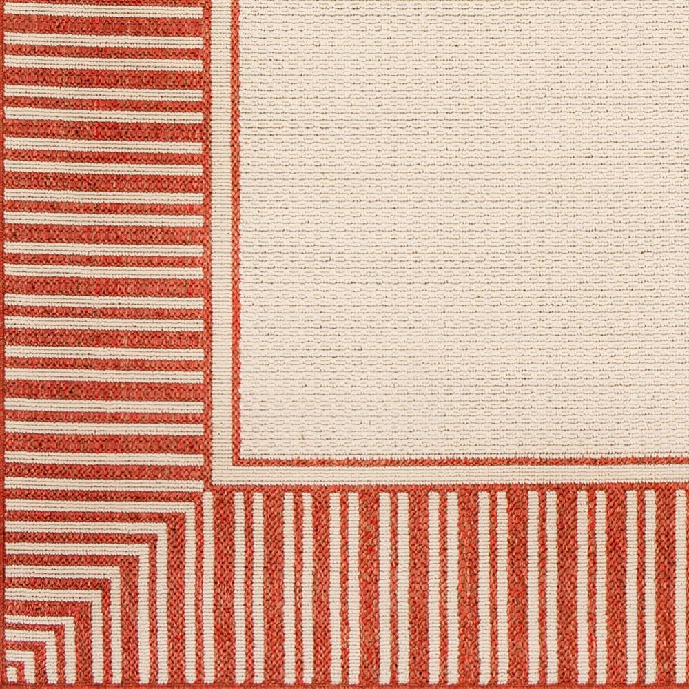 Surya Alfresco 5&#39;11&quot; x 8&#39;10&quot; Rust and Beige Indoor/Outdoor Area Rug, , large