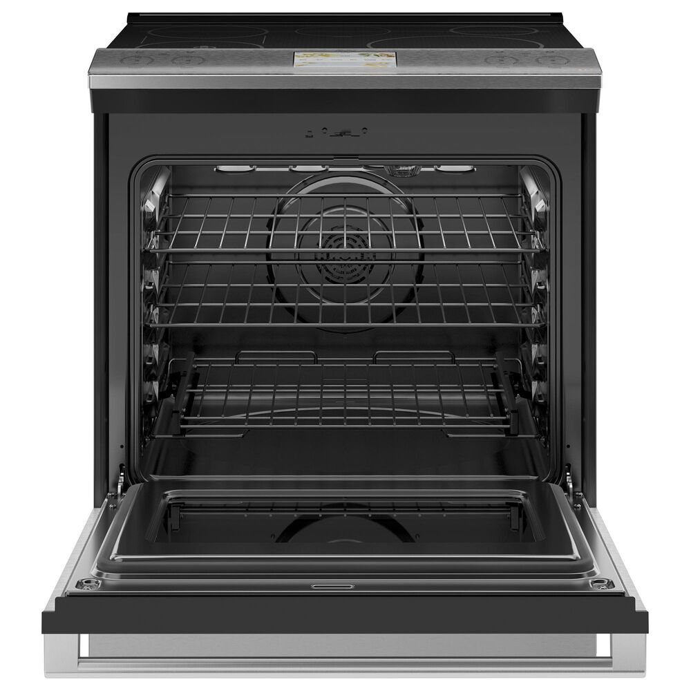 Cafe 5.3 Cu. Ft. Slide-In Electric Range in Brushed Stainless, , large
