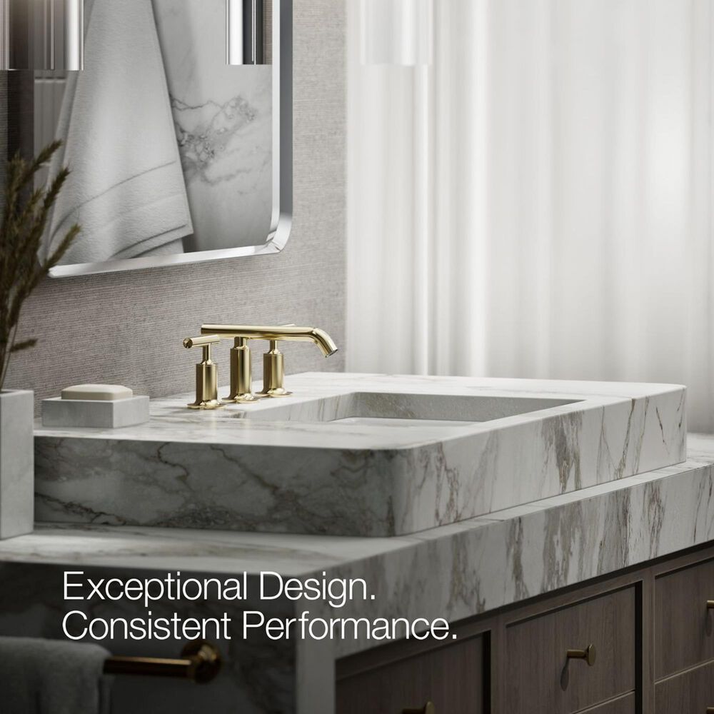 Kohler Purist Widespread Bathroom Sink Faucet in Vibrant French Gold, , large