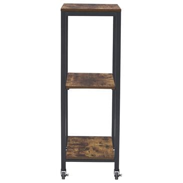 Ashley Bevinfield Bar Cart in Antiqued Brown and Black, , large