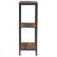 Ashley Bevinfield Bar Cart in Antiqued Brown and Black, , large