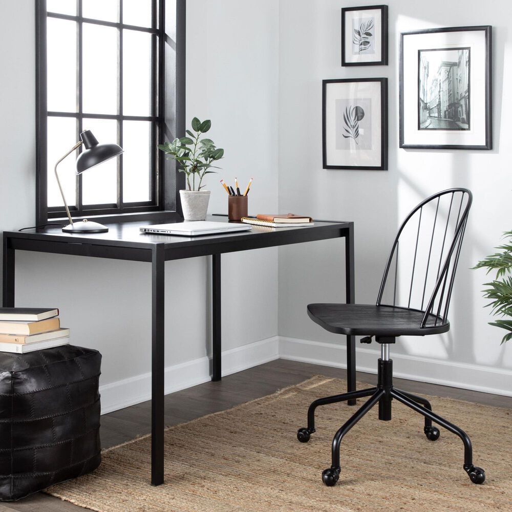 Lumisource Riley Office Chair in Black, , large
