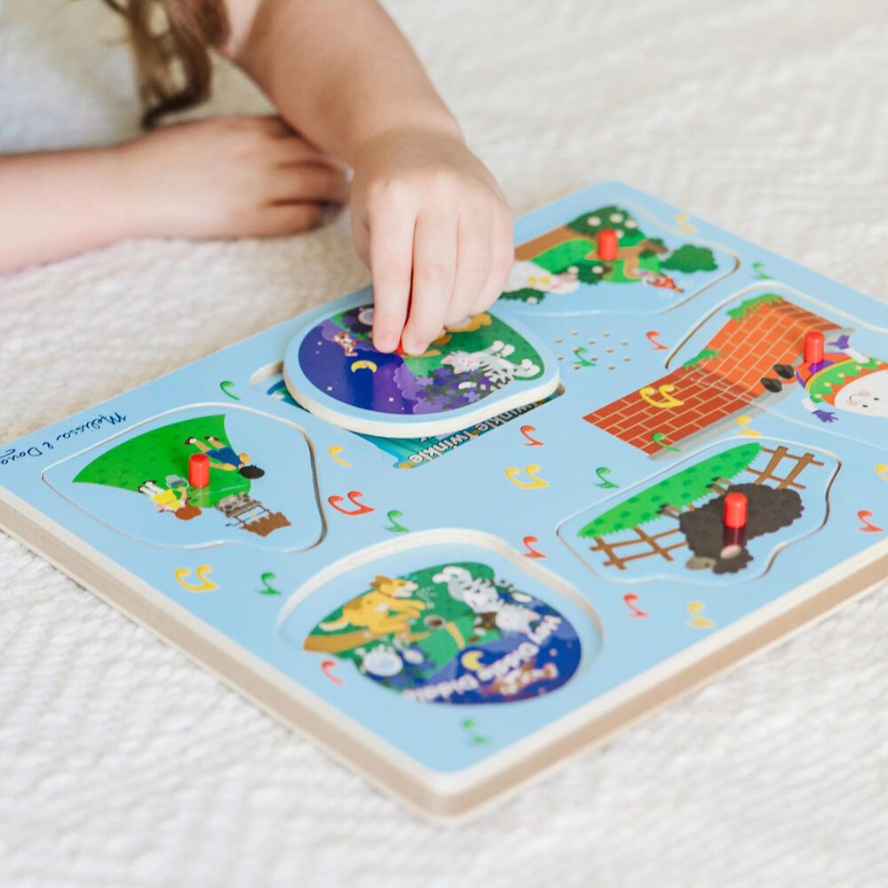Melissa & Doug 6Piece Sing Along Nursery Rhymes Sound Puzzle NFM