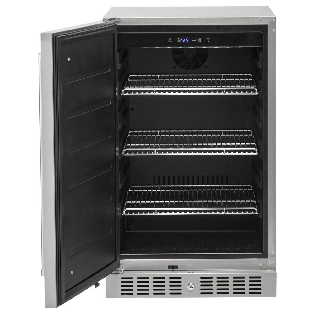 Coyote Outdoor 4.1 Cu. Ft. Outdoor Built-In Compact Refrigerator with Left Hinge in Stainless Steel, , large