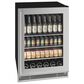 U-Line 5.7 Cu. Ft. Beverage Center with Glass Door in Stainless Steel, , large