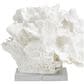 Maple and Jade Coral Decorative Sculpture in Textured White and Clear, , large