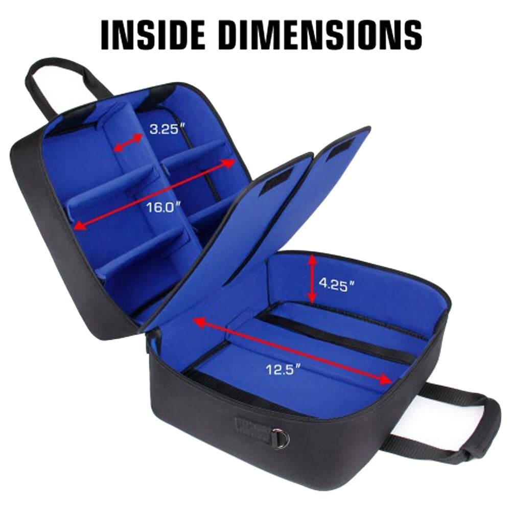 USA Gear S Series Console Carrying Case for PlayStation 5 in Black and Blue, , large