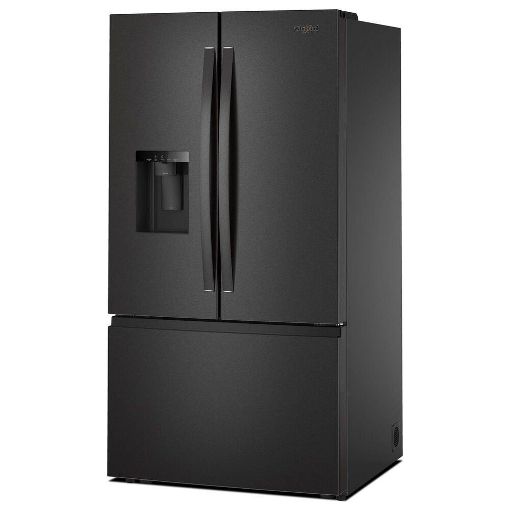 Whirlpool 29.58 Cu. Ft. French Door Refrigerator with In-Door Water and Ice Maker in Fingerprint Resistant Black Stainless Steel, , large