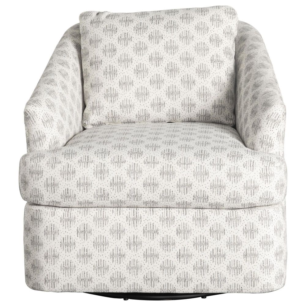 Fulton Home Harrison Swivel Chair in Nickel, , large