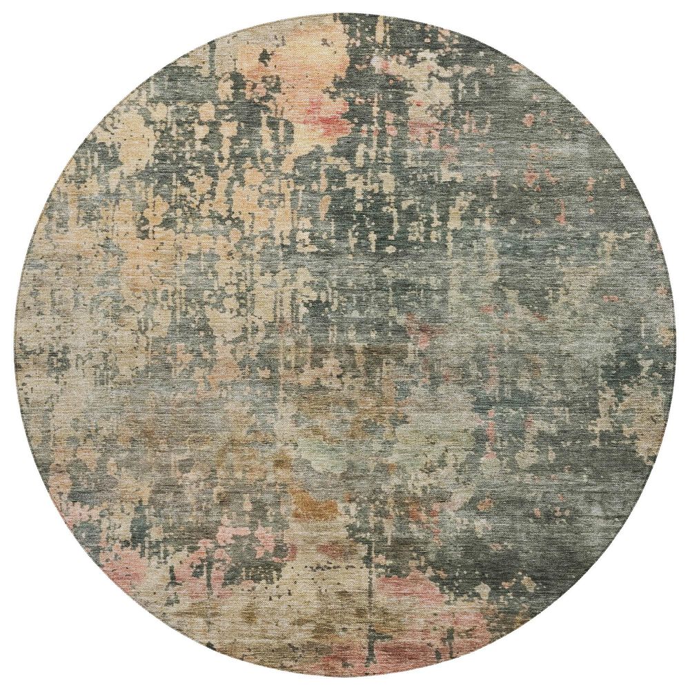 Dalyn Rug Company Nouveau NV22 8" Round Sage Indoor/Outdoor Area Rug, , large