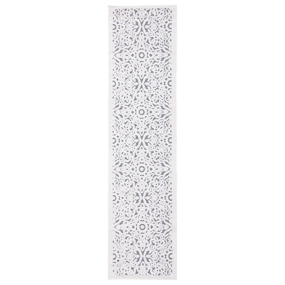 Safavieh Cabana CBN662A 2"2" x 11" Ivory and Grey Indoor/Outdoor Performance Runner, , large