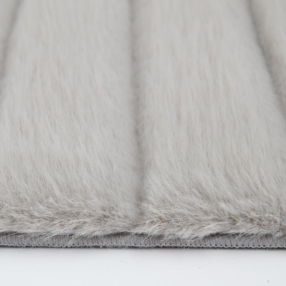 Central Oriental Fox Fur Gray 7&#39;6&quot; x 9&#39;6&quot; Area Rug, , large