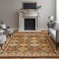 Feizy Rugs Wagner Black and Multicolor 5" x 8" Area Rug, , large