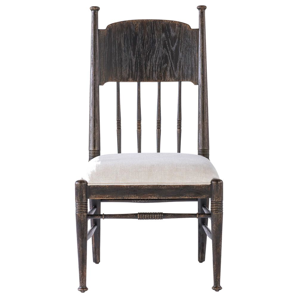 Hooker Furniture Americana Traditional Dining Table and 6 Chairs in Black, , large