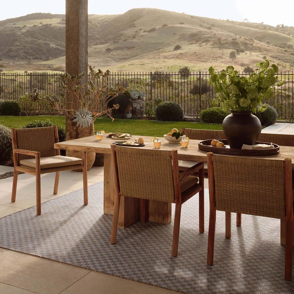 Amber Lewis x Loloi Topanga Natural and Silver 9&#39;2&quot; x 12&#39; Indoor/Outdoor Area Rug, , large