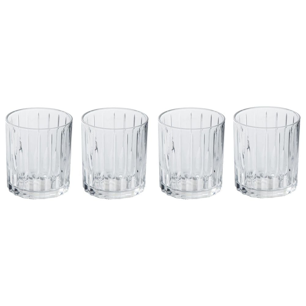 Gibson Overseas, Inc Viktorina 11 Oz Double Old Fashioned Glass in Clear (Set of 4), , large