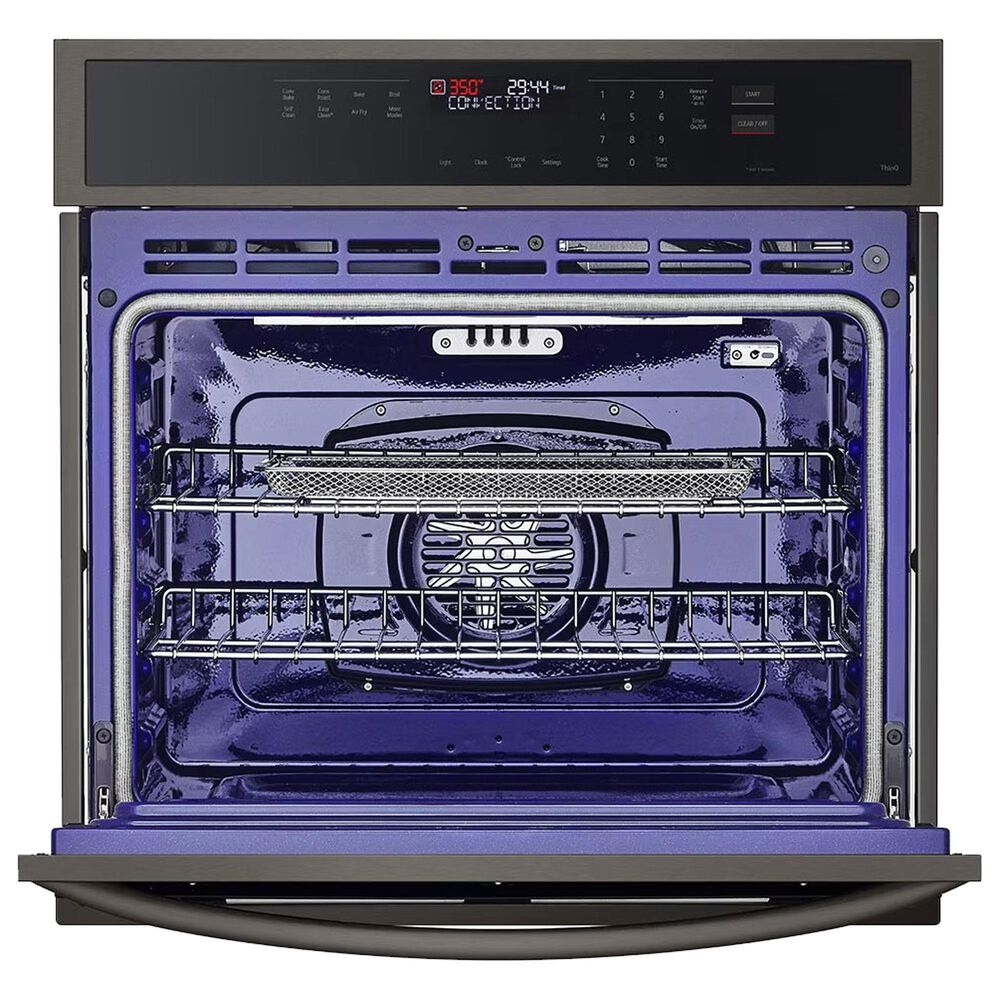 LG 4.7 cu. ft. Smart Single Wall Oven with Fan Convection, Air Fry, PrintProof Black Stainless Steel, , large