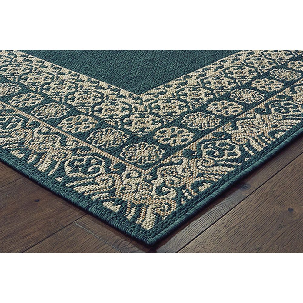 Oriental Weavers Latitude 1503B 9&#39;10&quot; x 12&#39;10&quot; Blue Area Rug, , large