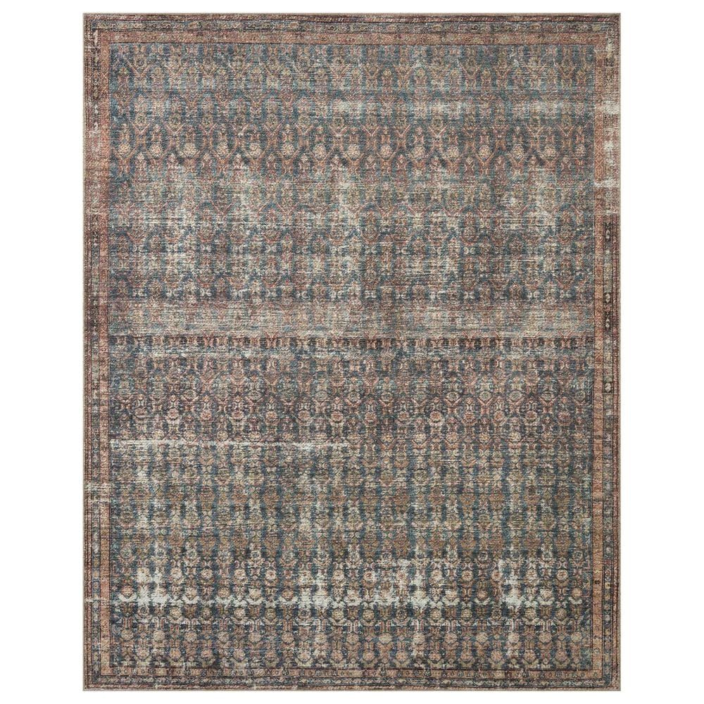 Amber Lewis x Loloi Billie 2"3" x 3"9" Ocean and Brick Area Rug, , large