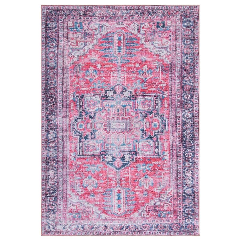Safavieh Serapi 6"7" x 9" Navy and Red Area Rug, , large