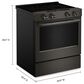 KitchenAid 5.3 Cu. Ft. Smart Slide-in Electric Range in Black Ore, , large