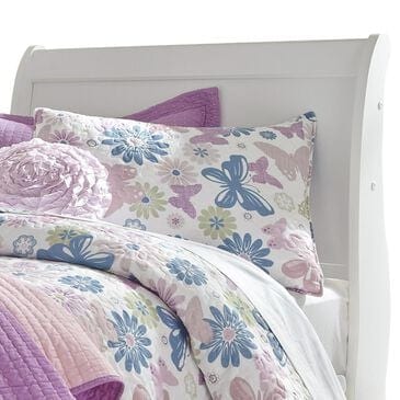 Ashley Anarasia Twin Sleigh Headboard in White, , large